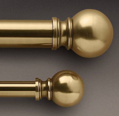 Home Decors Brass curtain rods, Color : steel