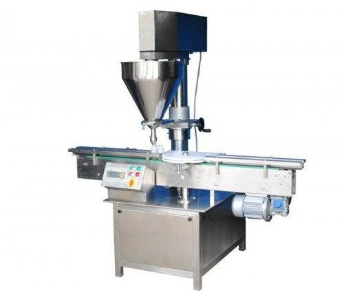 Stainless Steel Mechanical Powder Filling Machine, Capacity : 40 Bottle Per Minute