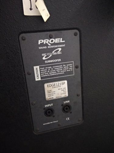 Proel Subwoofer, Size : 21'