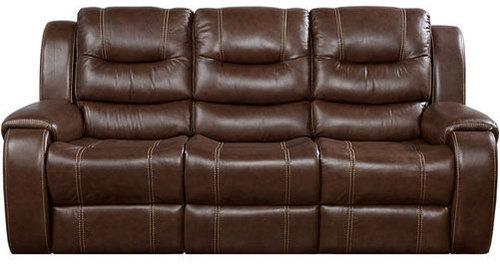 Leather recliner sofa, Color : Brown