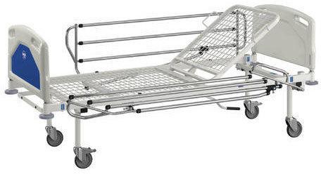 Portable Hospital Bed, Color : White Blue