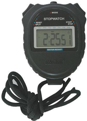 Racer Digital Stopwatch, Color : Black front grey back