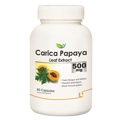 Biotrex Nutraceuticals papaya leaf extract, Packaging Type : Bottle