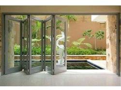 Aluminium Mosquito Net Door, Color : Grey