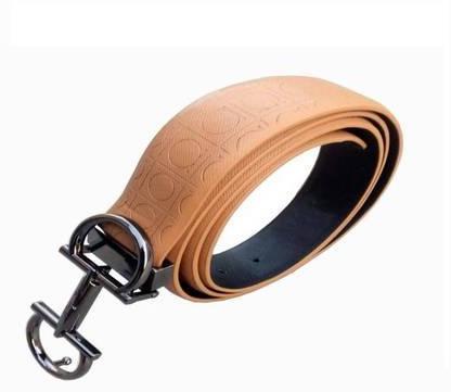 Artificial Leather Mens Belt, Color : Brown