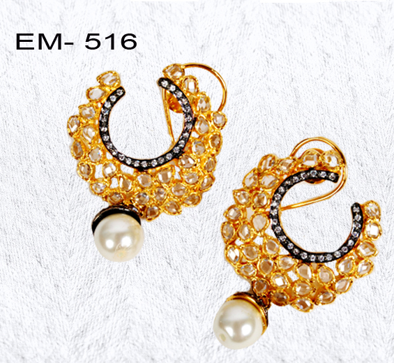 Buy Antique Gold Earring Online In India  Etsy India