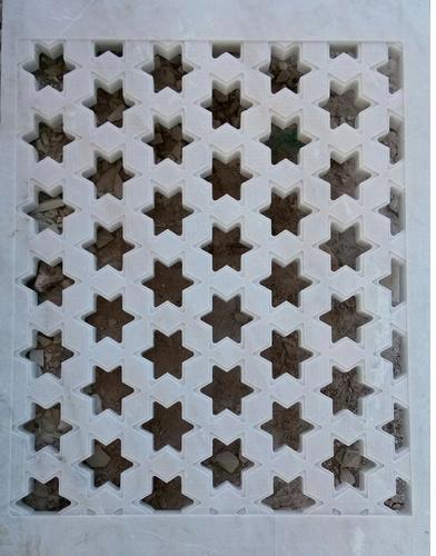 White Marble Star Jali, for Hotel, Home, Temple