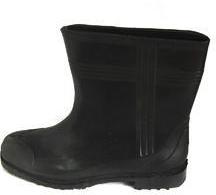 Men Black Industrial Safety Gumboot, Size : 5 To 10