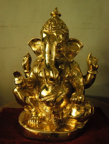 Padma fiber Brass ganpati statue, Design Type : Customize