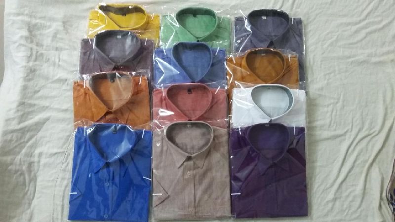 Cotton Plain readymade khadi handloom shirt, Feature : Comfortable