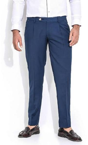 Cotton Mens Formal Trousers, for Comfortable, Easily Washable, Pattern : Plain