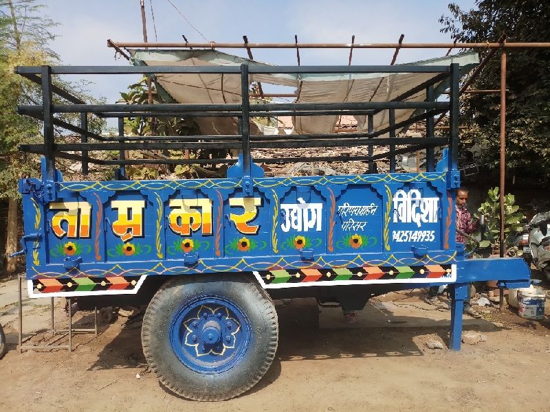 Powder Coated Mild Steel Agriculture Tractor Trolley, for Handling Heavy Weights, Feature : Easy Operate