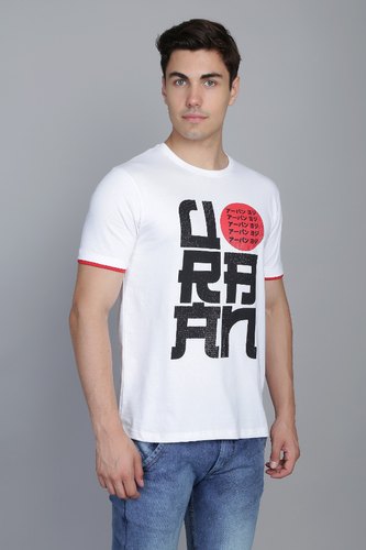 Urban Yogi Round Cotton t-shirt, Gender : Men