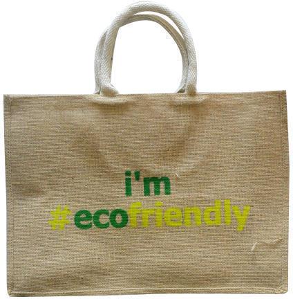 Eco Friendly Jute Bags, for Shopping, Pattern : Printed