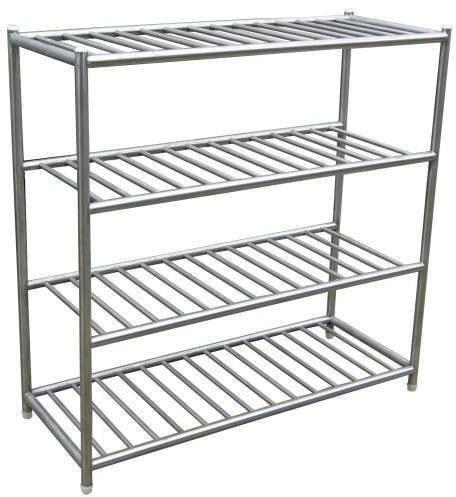 Rectangular Stainless Steel Pot Rack, for Commercial Kitchen, Color : Silver