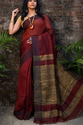 Sangam Padma Party Wear New Designer Fancy Linen Sarees Collection Catalog