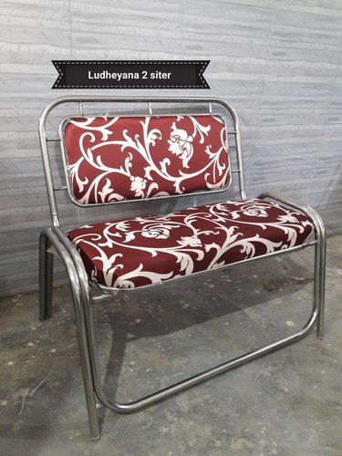 Red Stainless Steel Waiting Chairs, for Party, Wedding Etc
