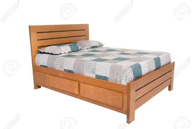 Rectangular Polished Wooden Double Bed, for Home Use, Hotel Use, Feature : Attractive Designs