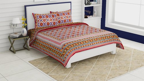 Cotton Printed Double Bed Sheet