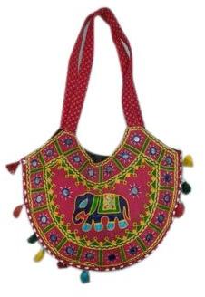 Embroidery Fashion Handbag, Size : 20 x 30 cm