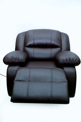 Polished Recliner Leather Sofa, for Home, Hotels, Pattern : Plain