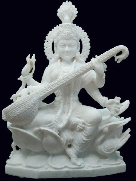 Marble Saraswati Statue, Packaging Type : Carton Box