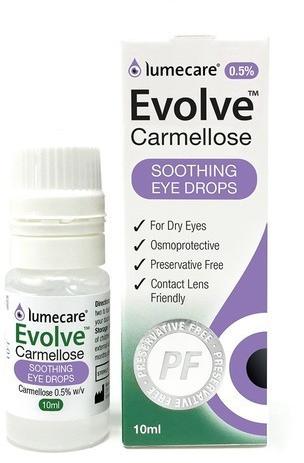 Plastic Evolve Carmellose Eye Drops, Bottle Size : 10 ml