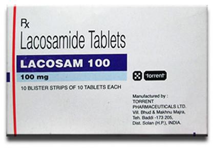 Torrent Lacosam 100mg Tablet, Packaging Type : Strips