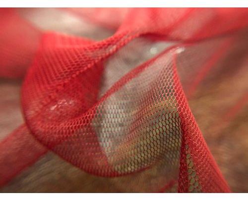 Polyester Net Fabric, for Used to make Dresses, Pattern : Plain