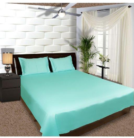 Cotton Plain Bed Sheet, for Home, Hotel, Size : Multisizes