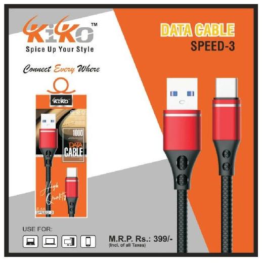 Type C Data Cable, for Charging, Color : Black
