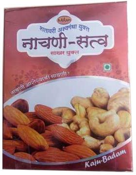 Nachni Satva Kaju Badam, For Food, Snacks, Sweets, Packaging Type : Box