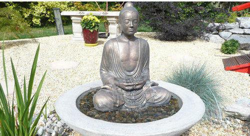 Stone garden statue
