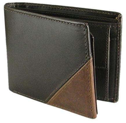 Two Tone Leather Wallet, for Cash, Gifting, Id Proof, Keeping Credit Card, Pattern : Plain