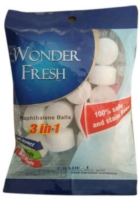 Wonder Fresh Naphthalene Balls, Color : White