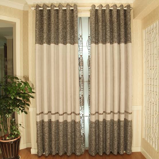 Satin Plain designer curtains, Width : 40-50Inch