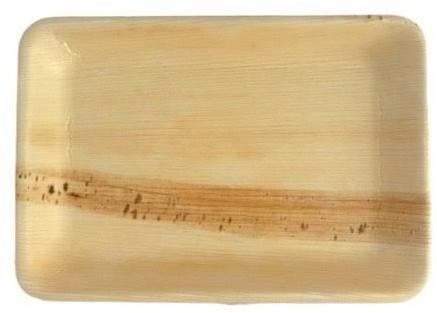 Rectangular Areca Leaf Plate, for Serving Food, Feature : Biodegradable, Disposable