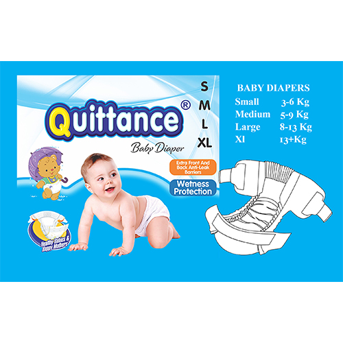 Quittance Disposable Baby Diapers X-large