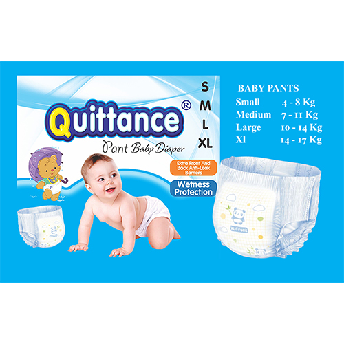 Quittance Disposable Pull Up Baby Diapers Large