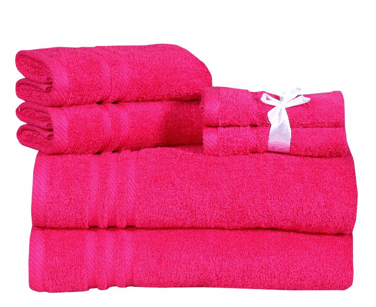 Magenta Bath Towels Manufacturer in Panipat Haryana India by Fash Home