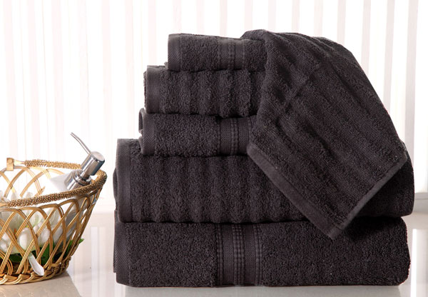 Rectangular Cotton Black Bath Towels, for Bathroom Use, Pattern : Plain