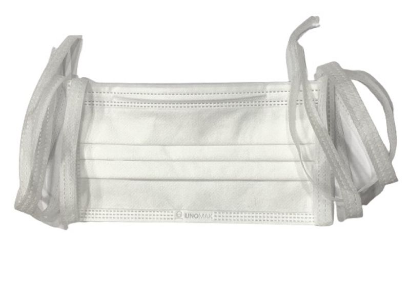 UNOMAK 3 Ply Tie Earloop Surgical Mask With Melt Blown