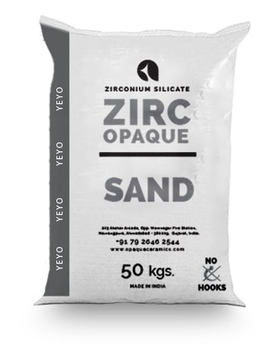Zircopaque Sand Zirconium Silicate, Purity : 99.8%