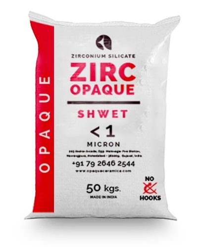 Zircopaque Shwet 1 Micron Zirconium Silicate, for Industrial, Purity : 99%
