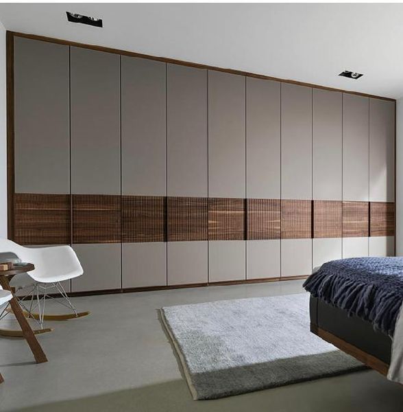 Tuff Concepts Modern Bedroom Furniture High Gloss Oak Bedroom Corner Wardrobe with 2 Door YG-01, White