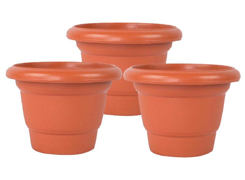 Plastic Non Polished Plant Pots 012, for Balcony, Garden, Home, Hotel, Indoor, Outdoor