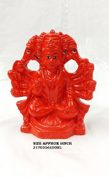 Polished Clay hanuman ji terracotta statue, for Home, Hotel, Office, Shops, Feature : Attractive Design