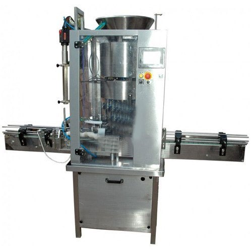 Stainless Steel 50/60 Hz Snap Fit Capping Machine, Capacity : 80 bottle per min