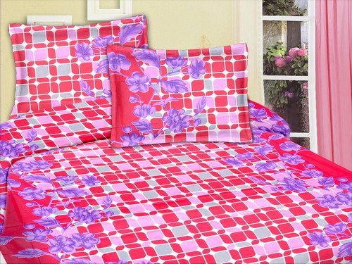 Designer Cotton Bed Sheet, for Home, Hotel, Lodge, Pattern : Printed