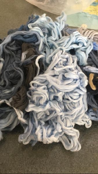 Polyester Viscose Dyed Roving Waste, for Industrial, Feature : Low Shrinkage